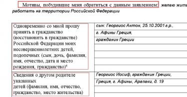 Pročitajte koji su dokumenti potrebni za rusko državljanstvo nakon dozvole boravka i kako ispravno popuniti zahtjev