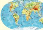 Duża mapa świata z krajami na pełnym ekranie
