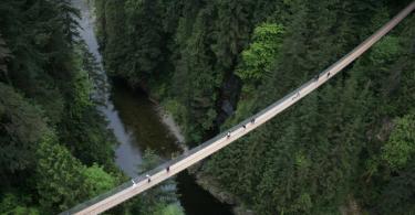 Visutý most Capilano, najdlhší visutý most na svete, Kanada